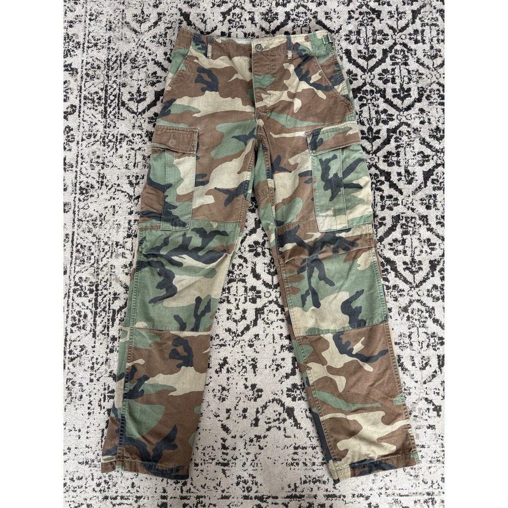 U.S. Military Woodland Camouflage Cargo Pants Size Small Outdoor Outdoor